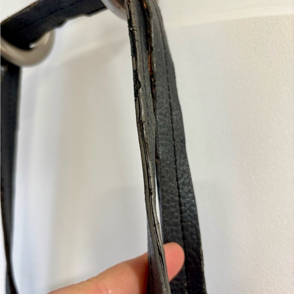 Vintage Black Embossed Satchel - Picture 10 of 16